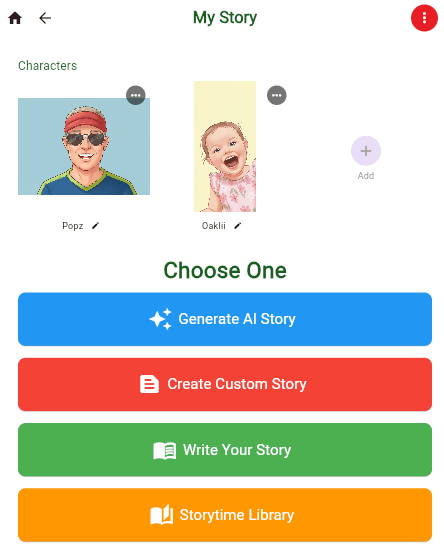 Pick Your Path — StoryFunTime app screen