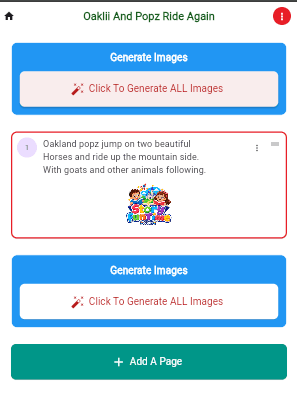 Generate the Artwork — StoryFunTime app screen