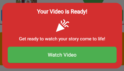 Your Video Is Ready — StoryFunTime app screen